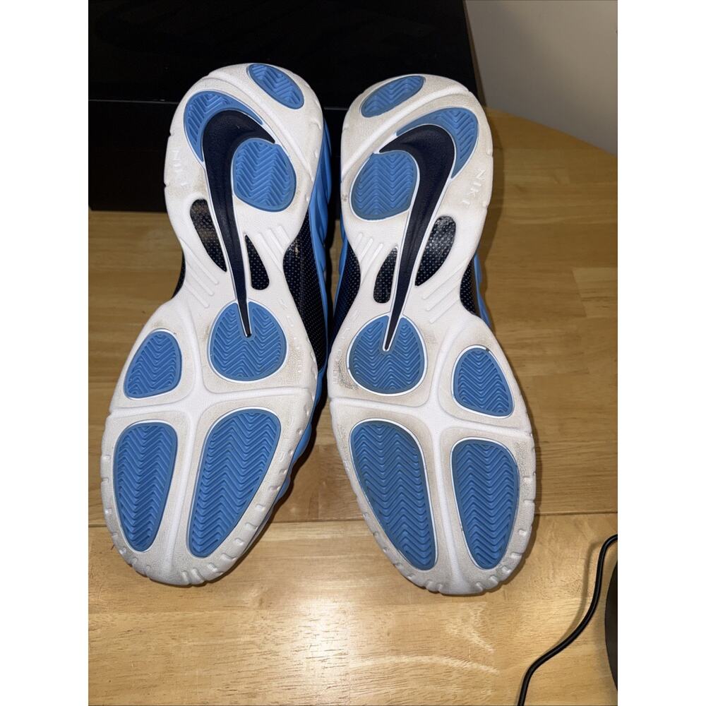 NIKE AIR FOAMPOSITE PRO UNIVERSITY BLUE UNC TAR HEELS HF0794-400 MENS SIZE:14 - Picture 7 of 11
